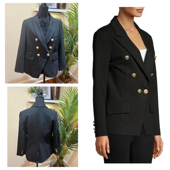 Express Scuba Captain's Double Breasted Black Blazer 10 - Picture 1 of 9